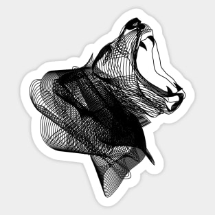 Dramabite Linear lion Sticker